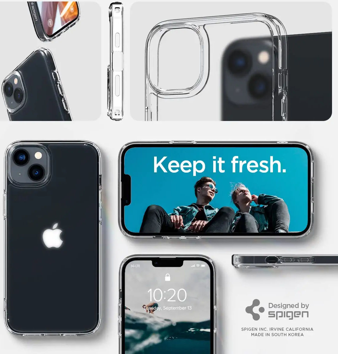 Spigen Ultra Hybrid Apple iPhone 14 Hoesje Back Cover Frost Clear afbeelding 4