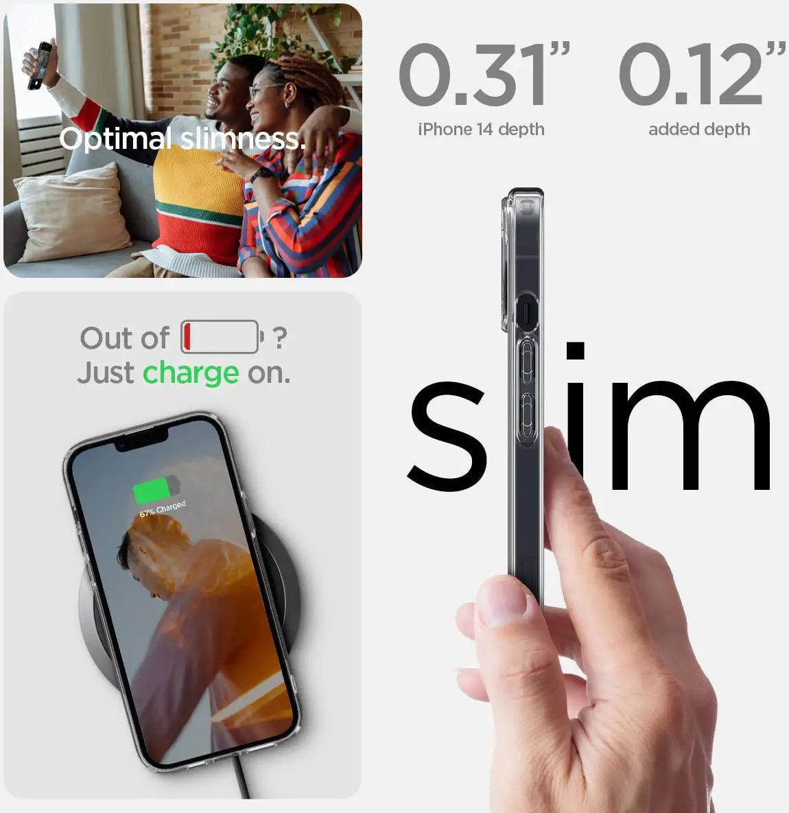Spigen Ultra Hybrid Apple iPhone 14 Hoesje Back Cover Frost Clear afbeelding 5