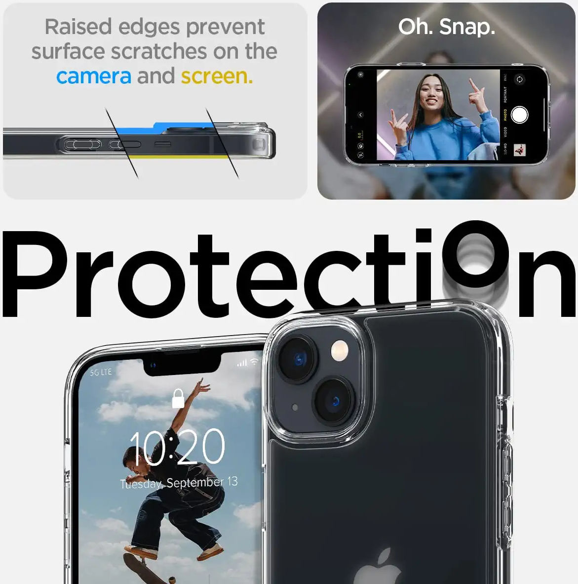 Spigen Ultra Hybrid Apple iPhone 14 Hoesje Back Cover Frost Clear afbeelding 6
