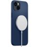 Spigen Silicone Fit Apple iPhone 14 Plus Hoesje MagSafe Blauw