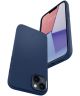 Spigen Silicone Fit Apple iPhone 14 Hoesje MagSafe Back Cover Blauw
