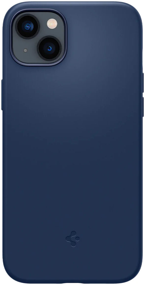 Spigen Silicone Fit Apple iPhone 14 Hoesje MagSafe Back Cover Blauw afbeelding 3
