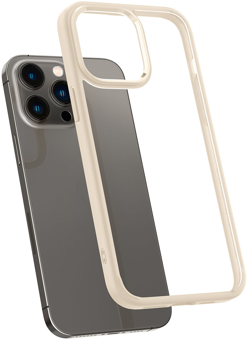 Spigen Crystal Hybrid Apple iPhone 14 Pro Max Hoesje Beige afbeelding 2