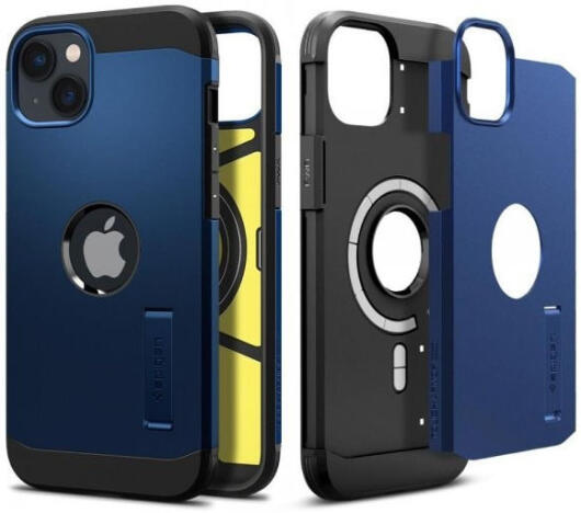 Spigen Tough Armor MagSafe Apple iPhone 14 Hoesje Back Cover Blauw afbeelding 1