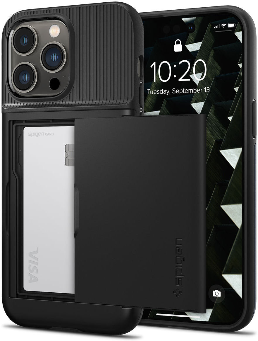Spigen Slim Armor CS Apple iPhone 14 Pro Max Hoesje Zwart afbeelding 1