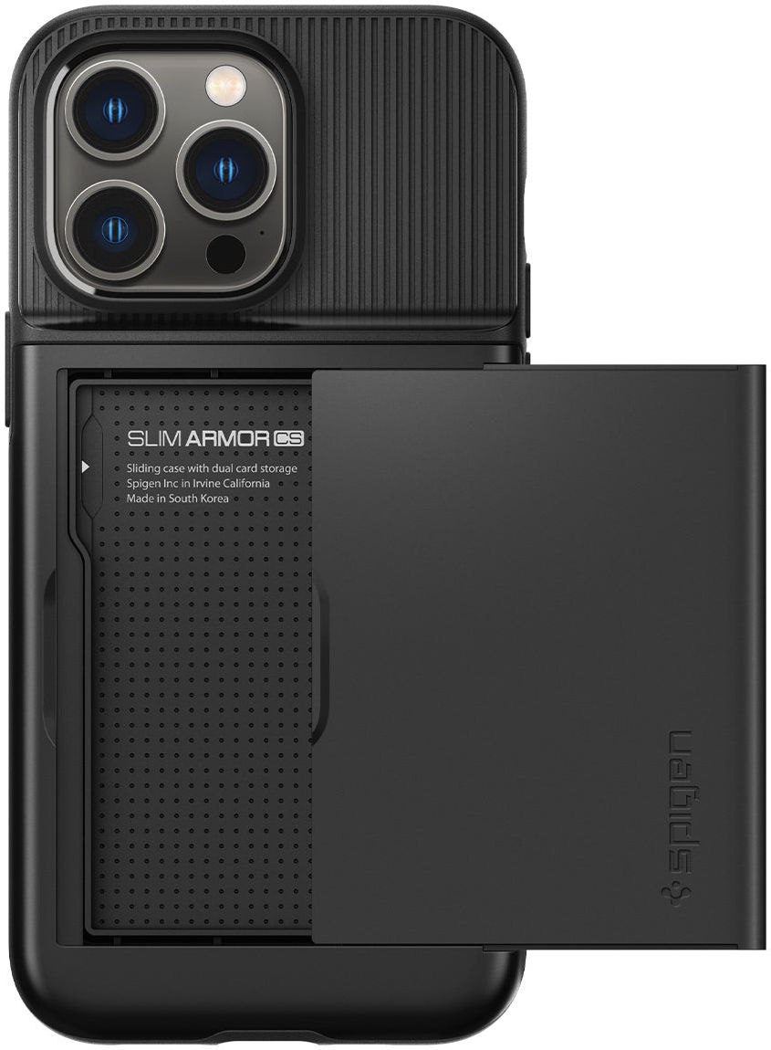 Spigen Slim Armor CS Apple iPhone 14 Pro Max Hoesje Zwart afbeelding 7