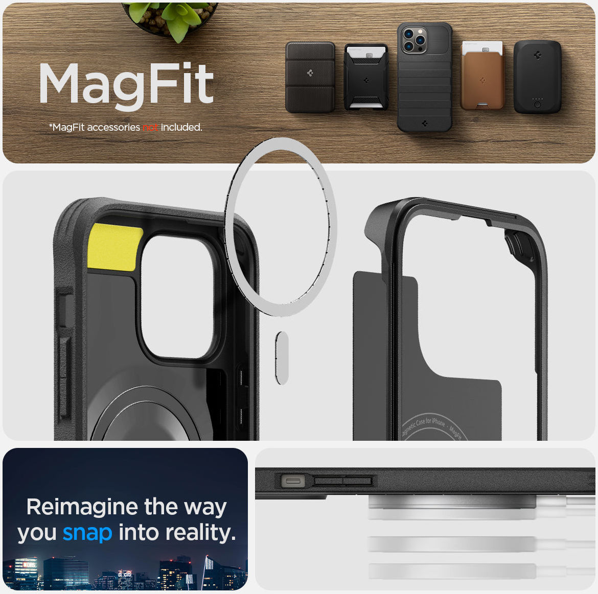 Spigen Geo Armor 360 iPhone 14 Pro Max Hoesje Full Protect Zwart afbeelding 12