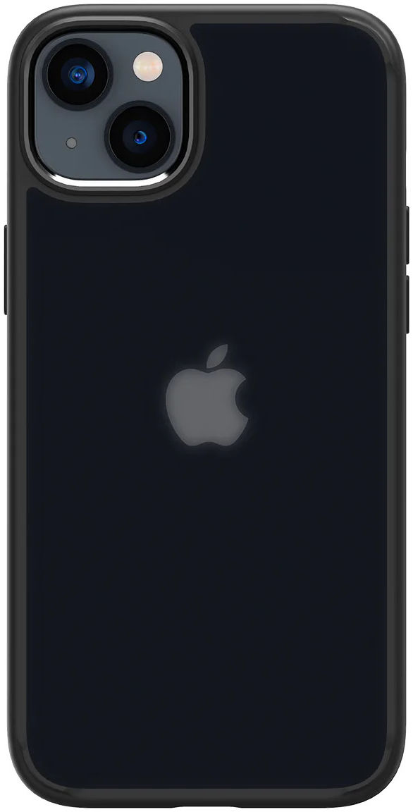 Spigen Ultra Hybrid Apple iPhone 14 Hoesje Back Cover Frosted Zwart afbeelding 3
