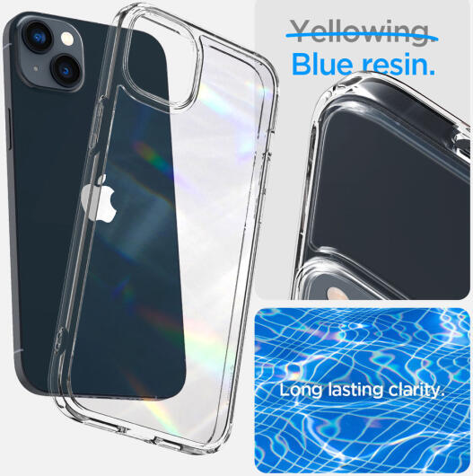 Spigen Crystal Hybrid Apple iPhone 14 Hoesje Back Cover Transparant afbeelding 7
