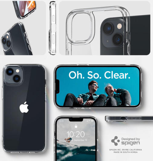 Spigen Crystal Hybrid Apple iPhone 14 Hoesje Back Cover Transparant afbeelding 8