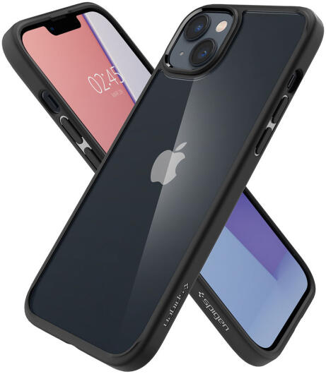 Spigen Crystal Hybrid Apple iPhone 14 Hoesje Back Cover Zwart afbeelding 10