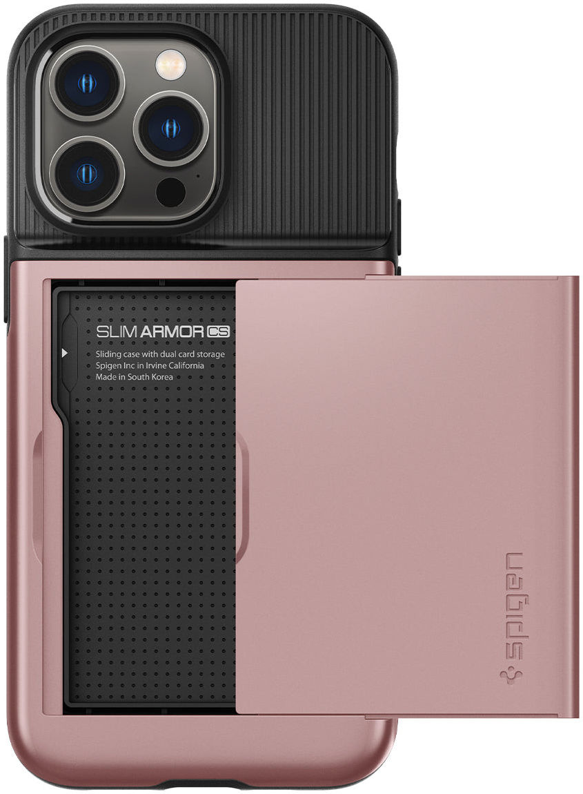 Spigen Slim Armor CS Apple iPhone 14 Pro Max Hoesje Roze Goud afbeelding 3