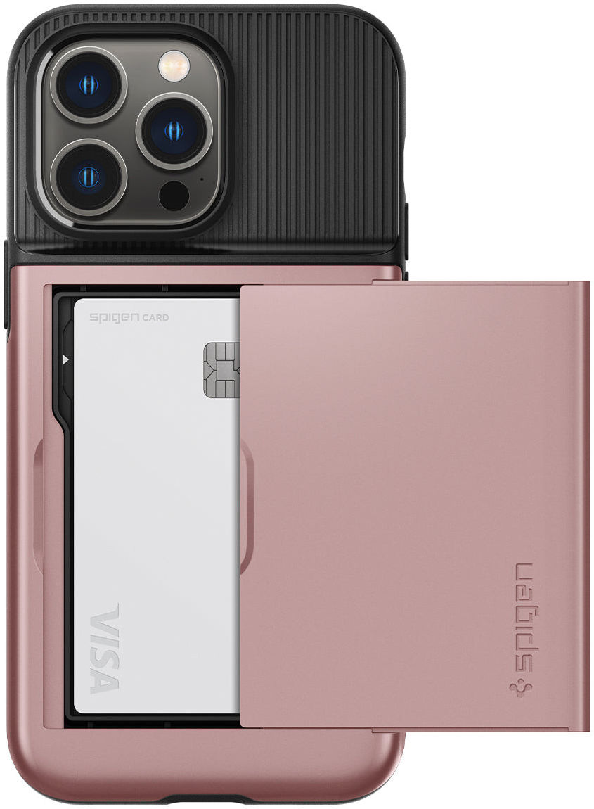 Spigen Slim Armor CS Apple iPhone 14 Pro Max Hoesje Roze Goud afbeelding 4