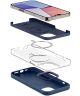 Spigen Silicone Fit Apple iPhone 14 Pro Max Hoesje MagSafe Blauw