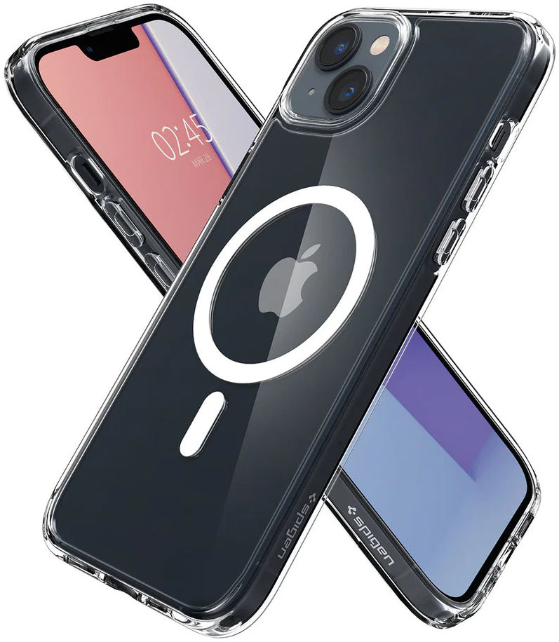 Spigen Crystal Hybrid MagSafe Apple iPhone 14 Hoesje Back Cover Wit afbeelding 11
