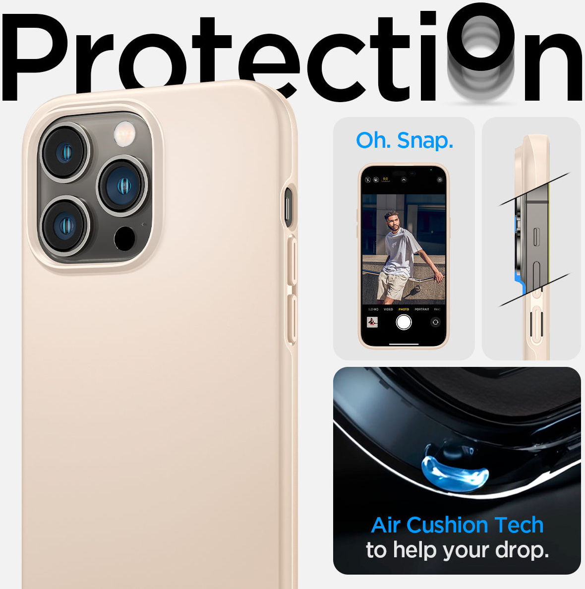 Spigen Thin Fit Apple iPhone 14 Pro Max Hoesje Back Cover Beige afbeelding 13