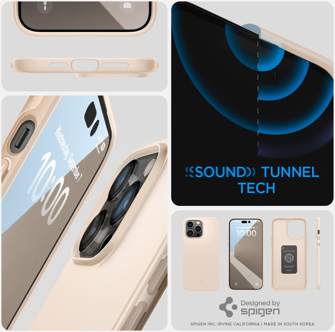 Spigen Thin Fit Apple iPhone 14 Pro Max Hoesje Back Cover Beige afbeelding 15