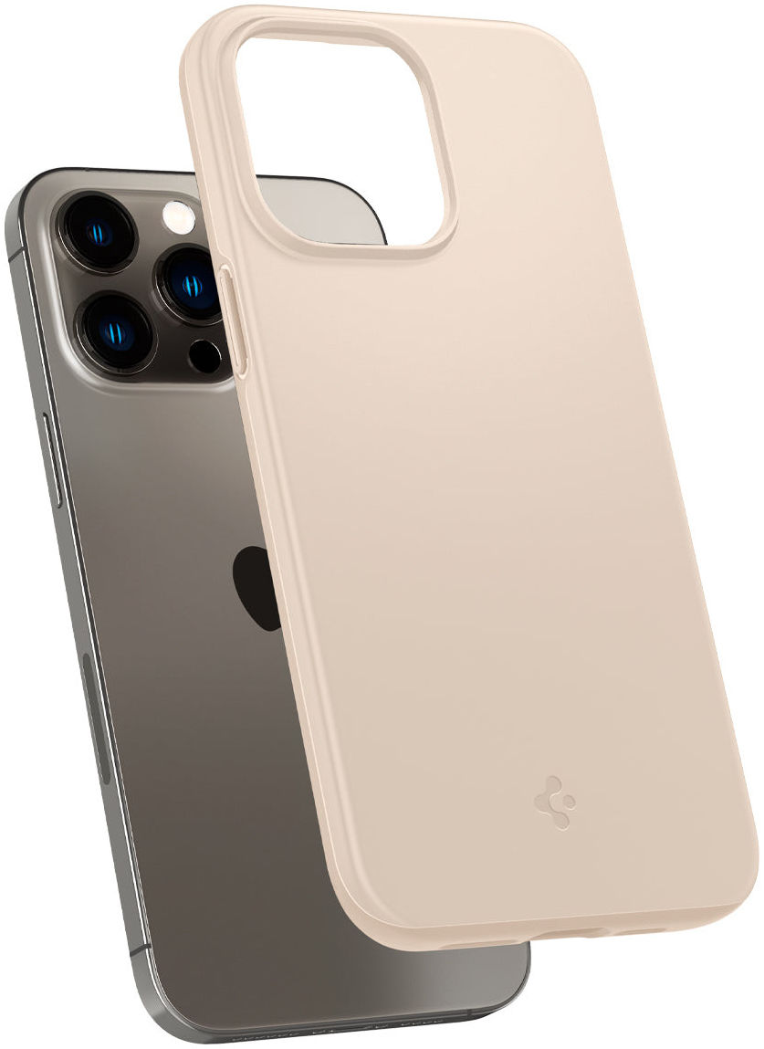 Spigen Thin Fit Apple iPhone 14 Pro Max Hoesje Back Cover Beige afbeelding 6