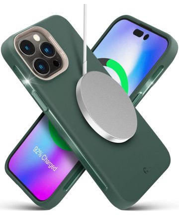 Spigen Cyrill Ultra Color MagSafe Apple iPhone 14 Pro Hoesje Groen Hoesjes