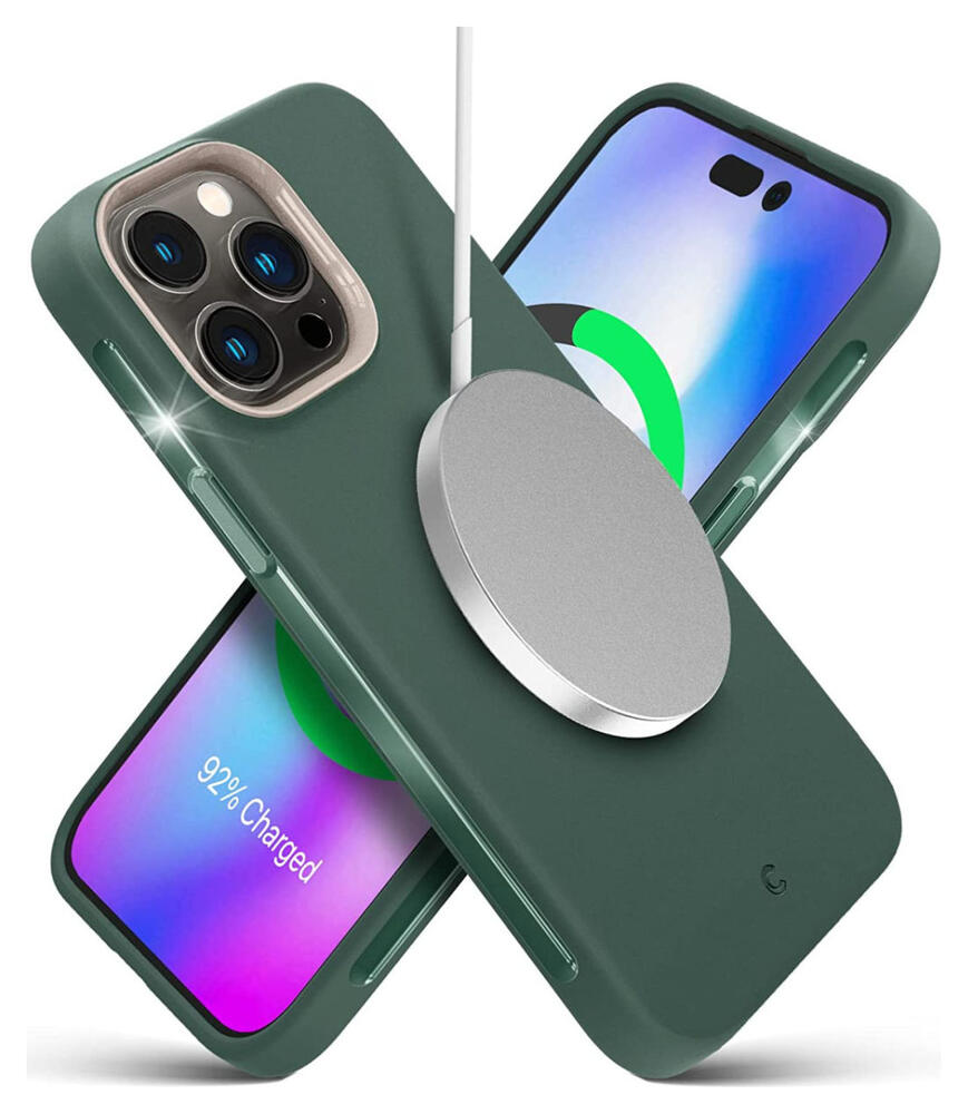 Spigen Cyrill Ultra Color MagSafe Apple iPhone 14 Pro Hoesje Groen afbeelding 1