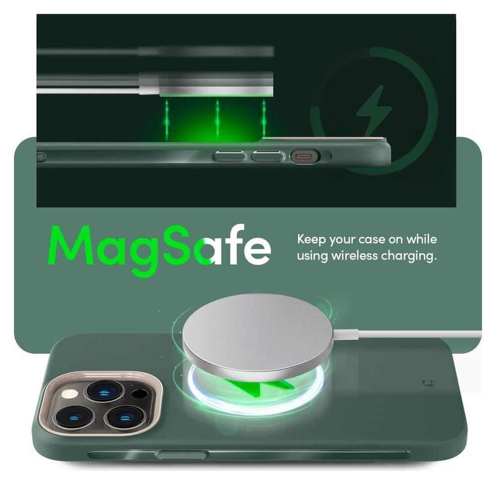 Spigen Cyrill Ultra Color MagSafe Apple iPhone 14 Pro Hoesje Groen afbeelding 4