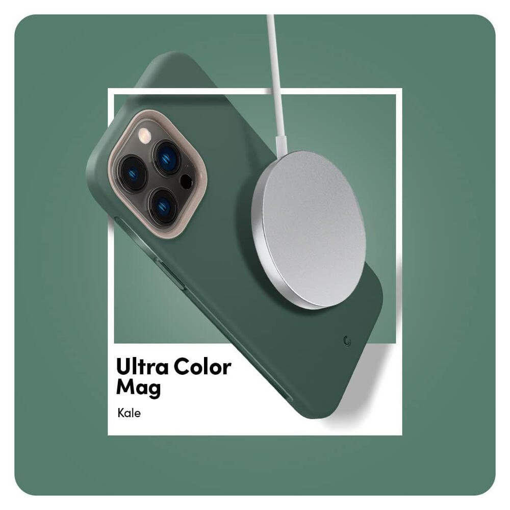 Spigen Cyrill Ultra Color MagSafe Apple iPhone 14 Pro Hoesje Groen afbeelding 6