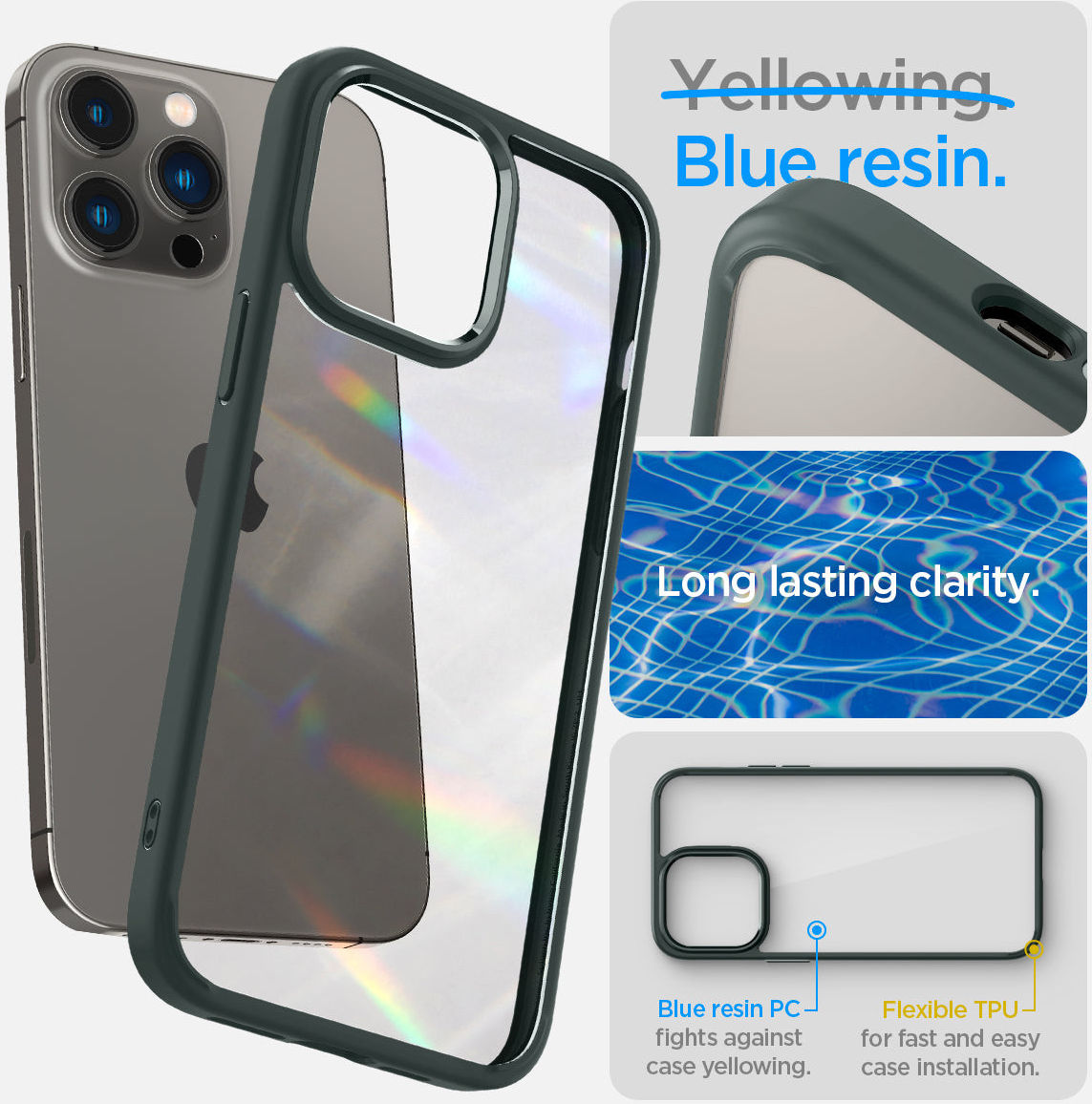 Spigen Ultra Hybrid Apple iPhone 14 Pro Max Hoesje Groen afbeelding 10