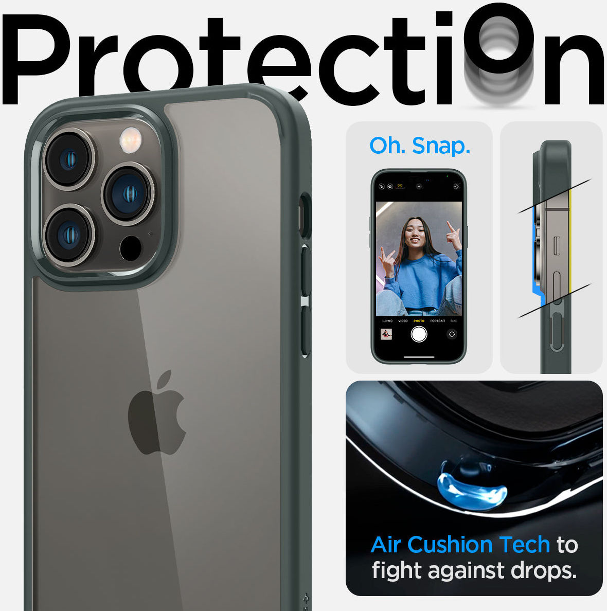 Spigen Ultra Hybrid Apple iPhone 14 Pro Max Hoesje Groen afbeelding 11