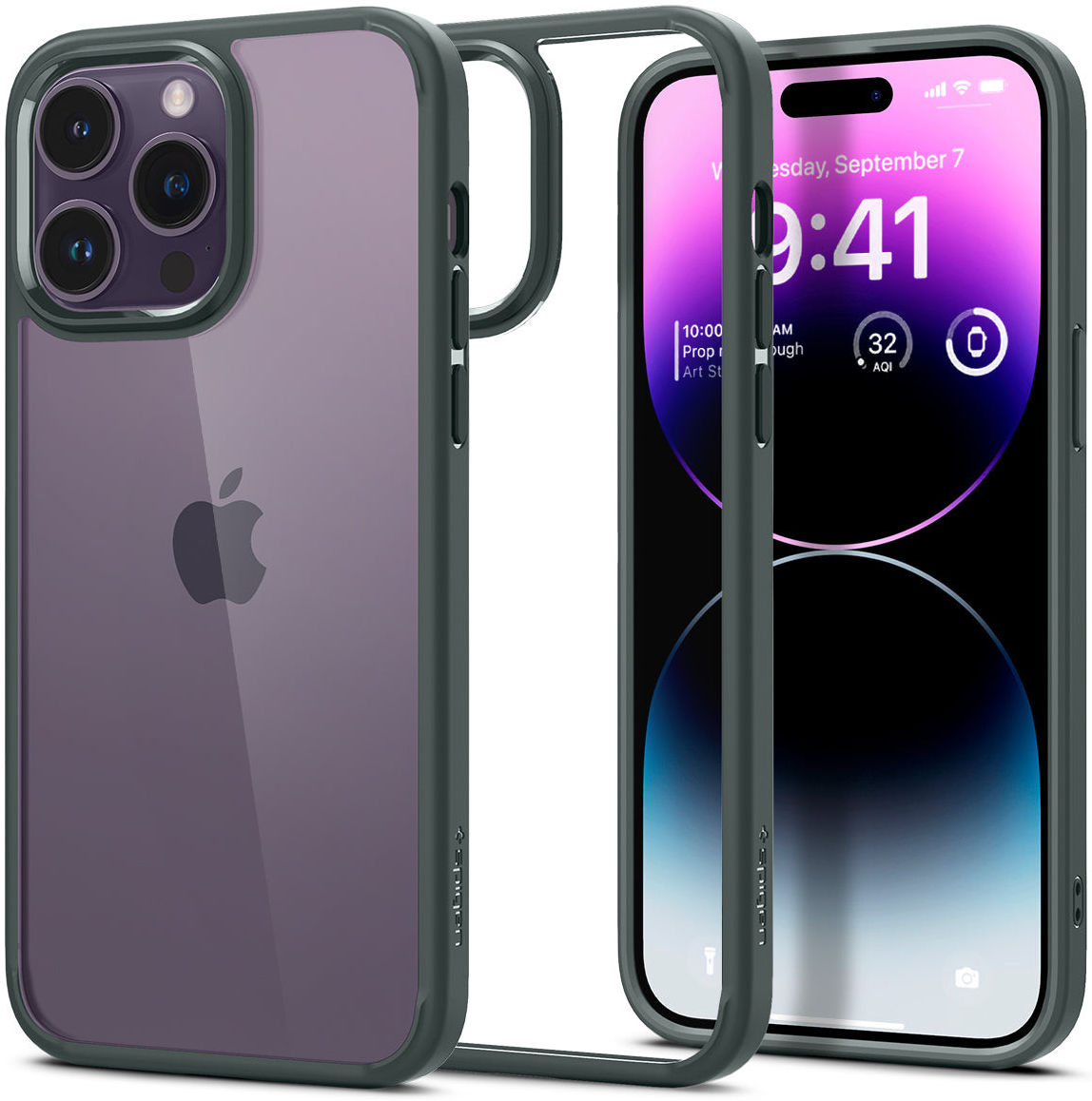 Spigen Ultra Hybrid Apple iPhone 14 Pro Max Hoesje Groen afbeelding 6