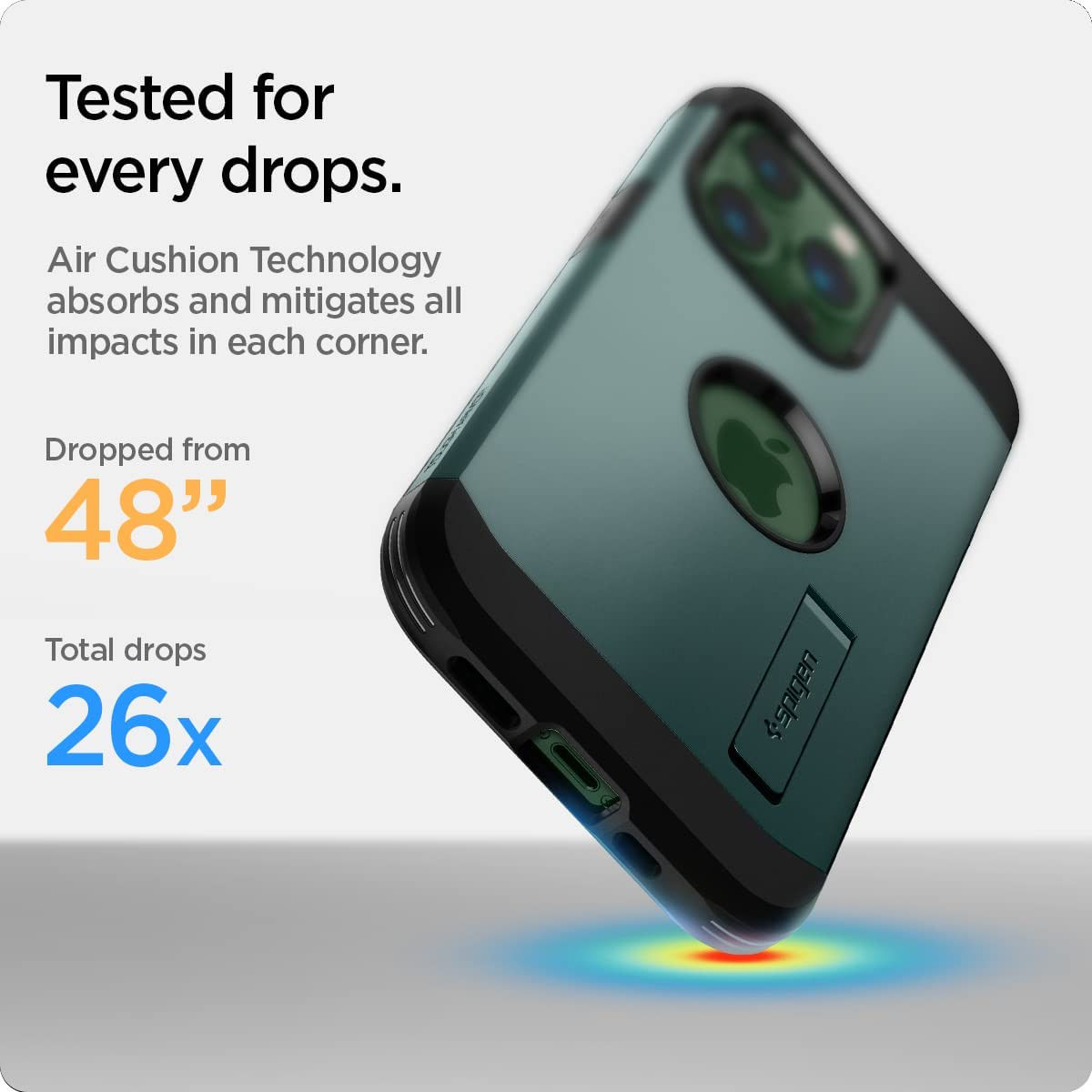 Spigen Tough Armor Apple iPhone 13 Pro Hoesje Groen afbeelding 2