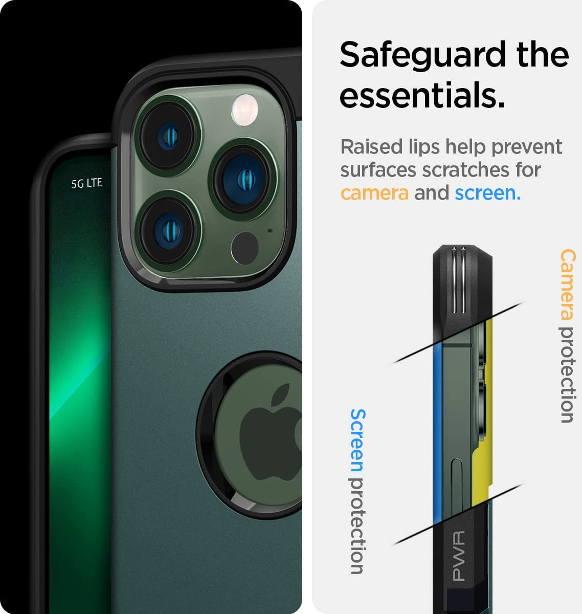 Spigen Tough Armor Apple iPhone 13 Pro Hoesje Groen afbeelding 4