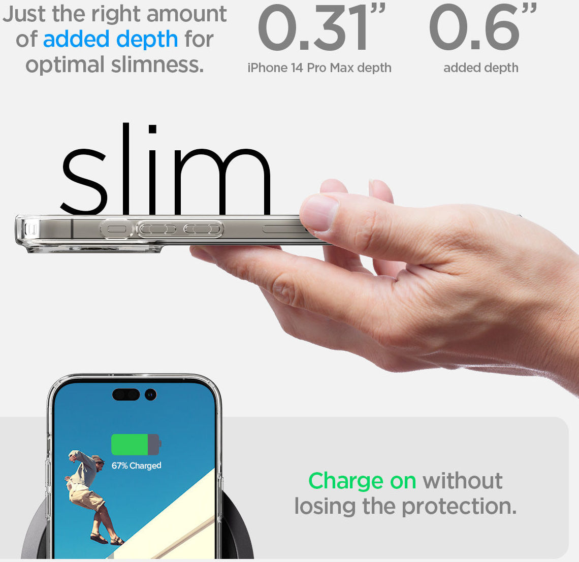 Spigen Quartz Hybrid Apple iPhone 14 Pro Max Hoesje Matte Transparant afbeelding 13