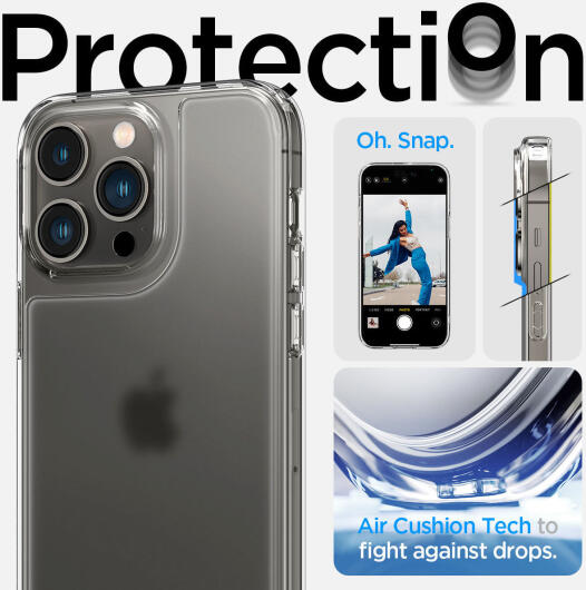Spigen Quartz Hybrid Apple iPhone 14 Pro Max Hoesje Matte Transparant afbeelding 12
