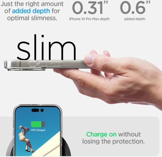 Spigen Quartz Hybrid Apple iPhone 14 Pro Max Hoesje Matte Transparant afbeelding 13