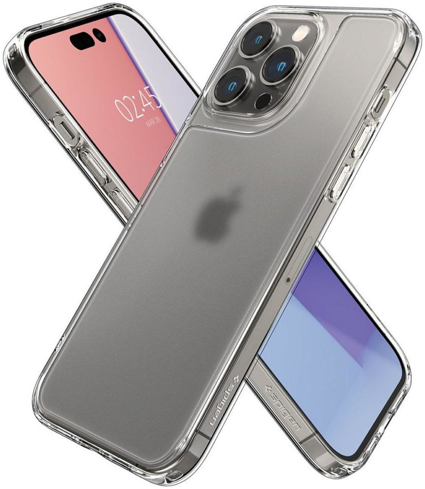 Spigen Quartz Hybrid Apple iPhone 14 Pro Hoesje Matte Transparant afbeelding 6