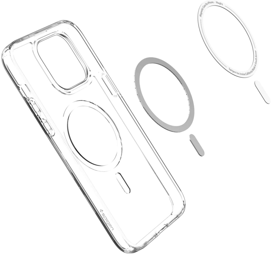 Spigen Ultra Hybrid MagSafe iPhone 14 Pro Max Hoesje Grijs afbeelding 11