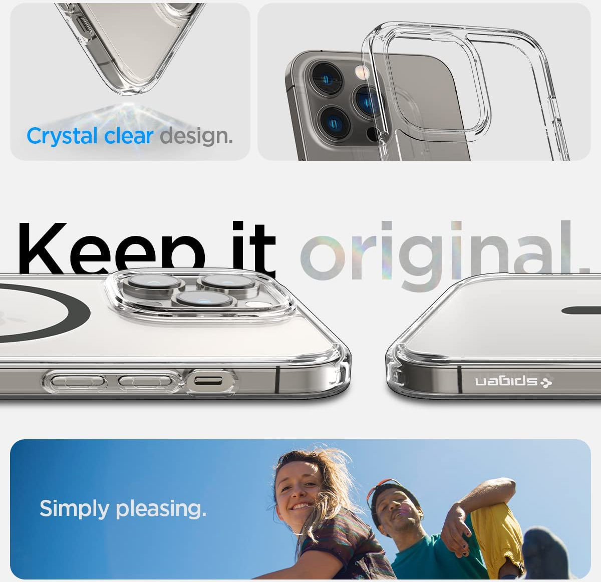 Spigen Ultra Hybrid MagSafe iPhone 14 Pro Max Hoesje Grijs afbeelding 7