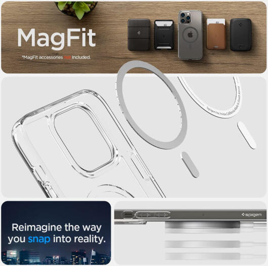 Spigen Ultra Hybrid MagSafe iPhone 14 Pro Max Hoesje Grijs afbeelding 3