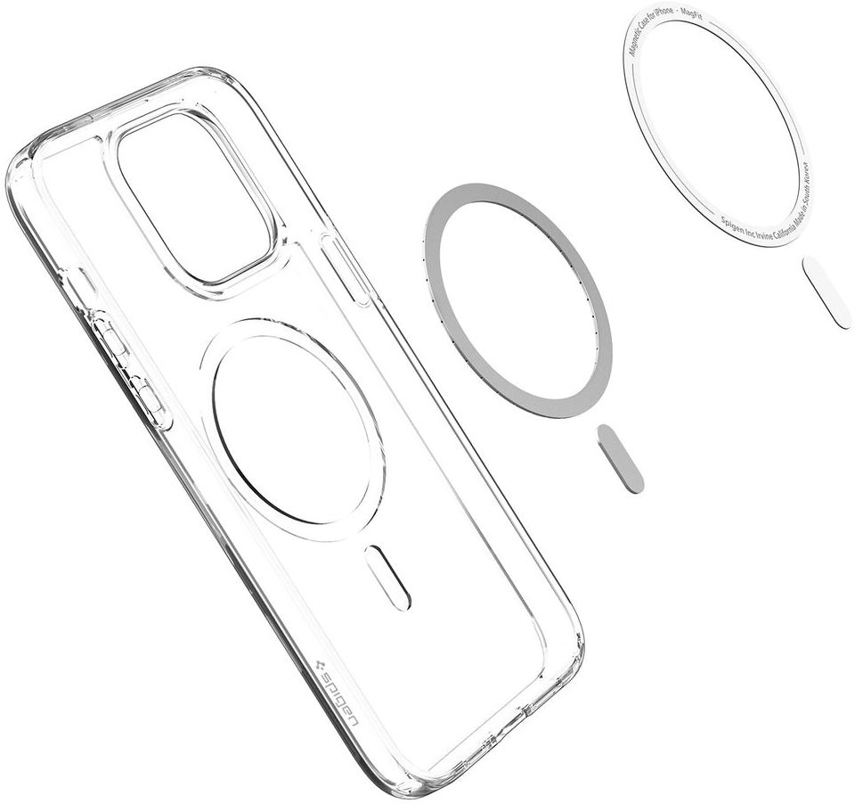 Spigen Ultra Hybrid MagSafe Apple iPhone 14 Pro Hoesje Grijs afbeelding 12