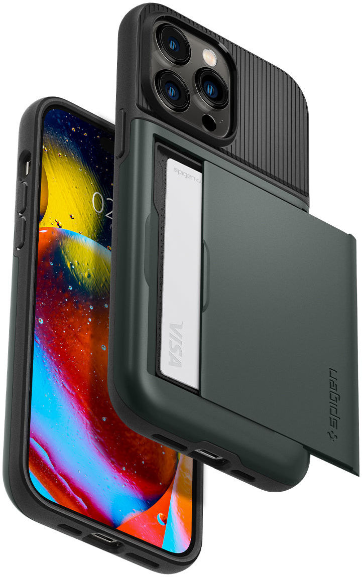Spigen Slim Armor CS Apple iPhone 14 Pro Max Hoesje Groen afbeelding 2