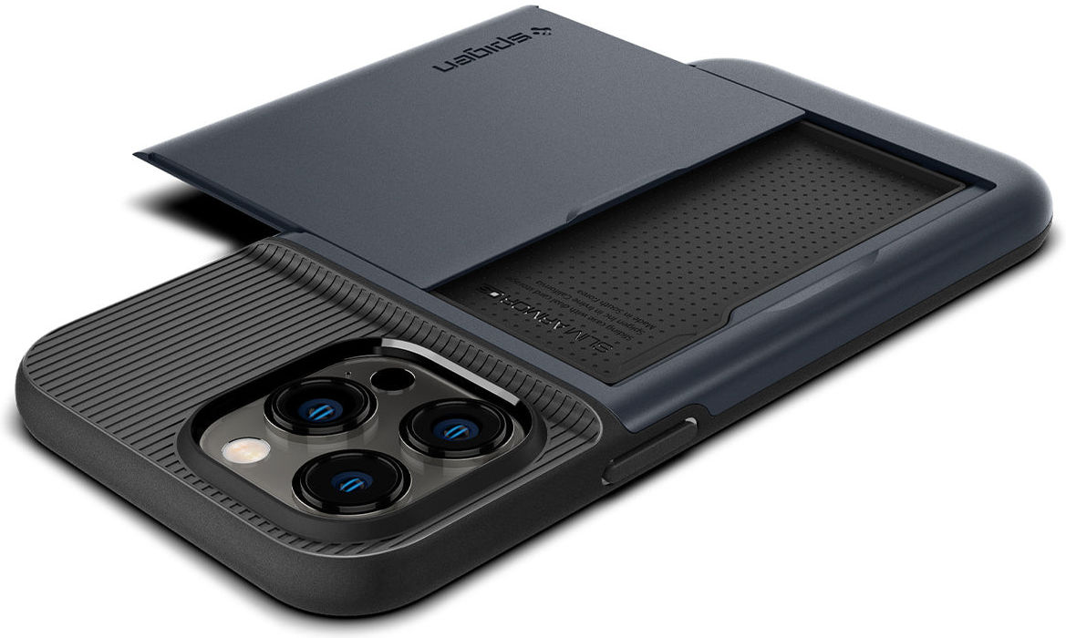 Spigen Slim Armor CS Apple iPhone 14 Pro Max Hoesje Metal Slate afbeelding 7