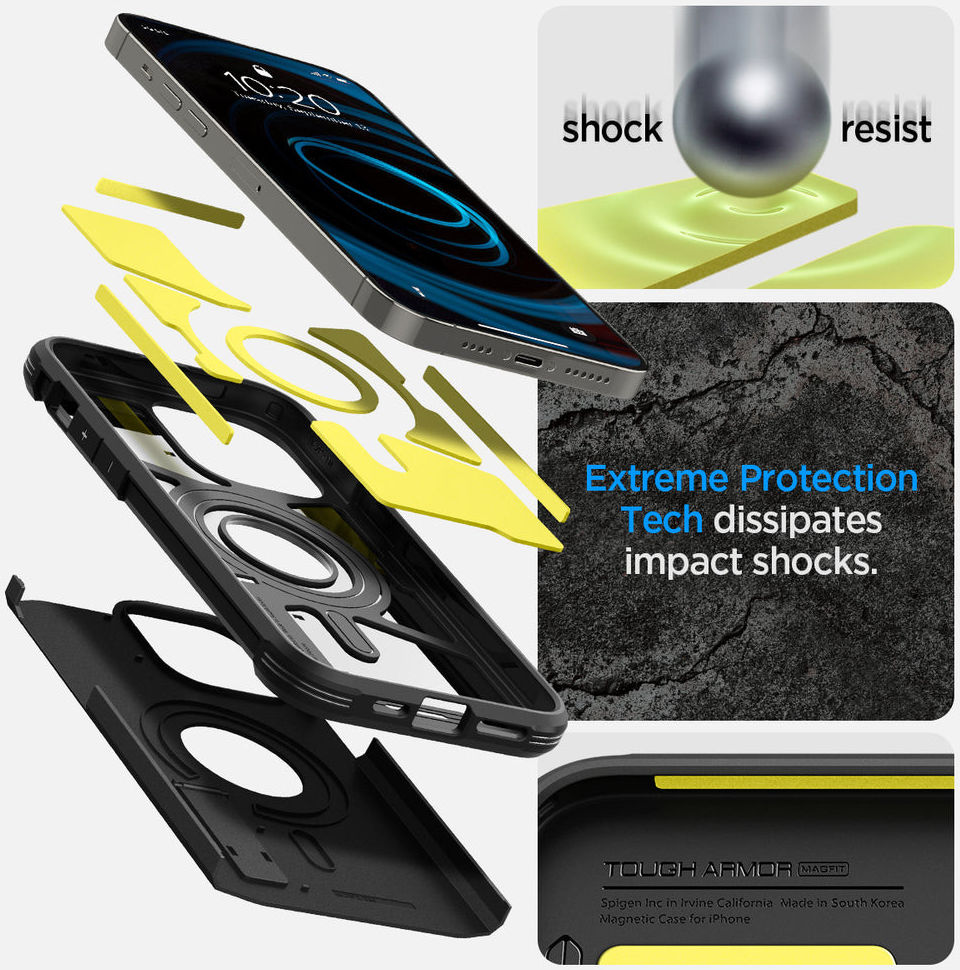 Spigen Tough Armor MagSafe Apple iPhone 14 Pro Max Hoesje Zwart afbeelding 13