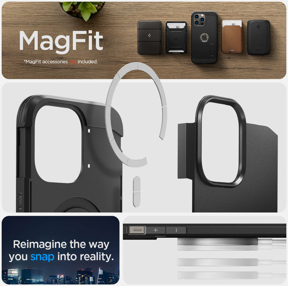 Spigen Tough Armor MagSafe Apple iPhone 14 Pro Max Hoesje Zwart afbeelding 15