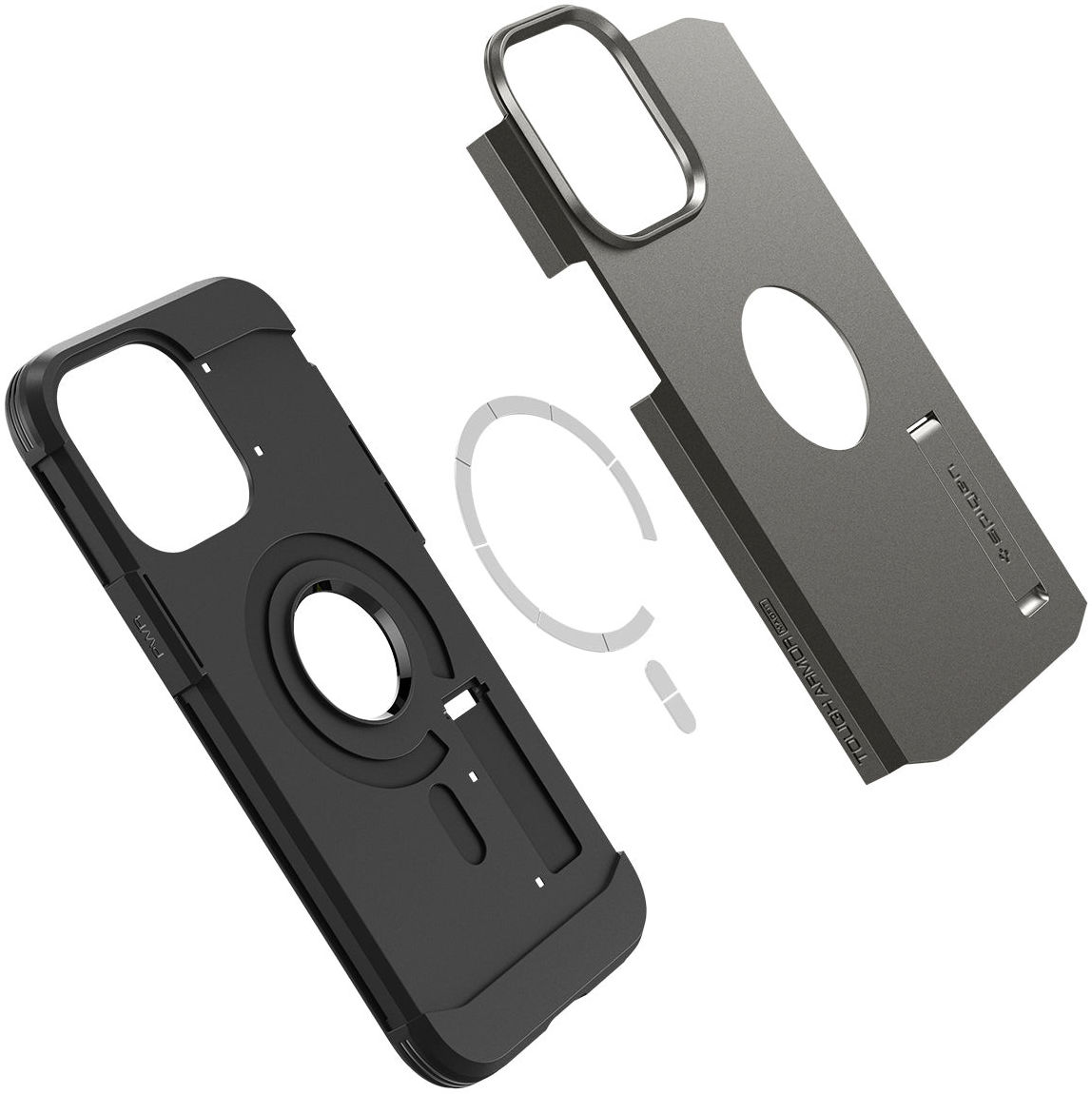Spigen Tough Armor MagSafe Apple iPhone 14 Pro Hoesje Gunmetal afbeelding 6