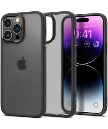 Spigen Ultra Hybrid Apple iPhone 14 Pro Max Hoesje Zwart Hoesjes