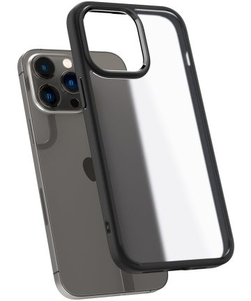 Spigen Ultra Hybrid Apple iPhone 14 Pro Hoesje Back Cover Zwart Hoesjes