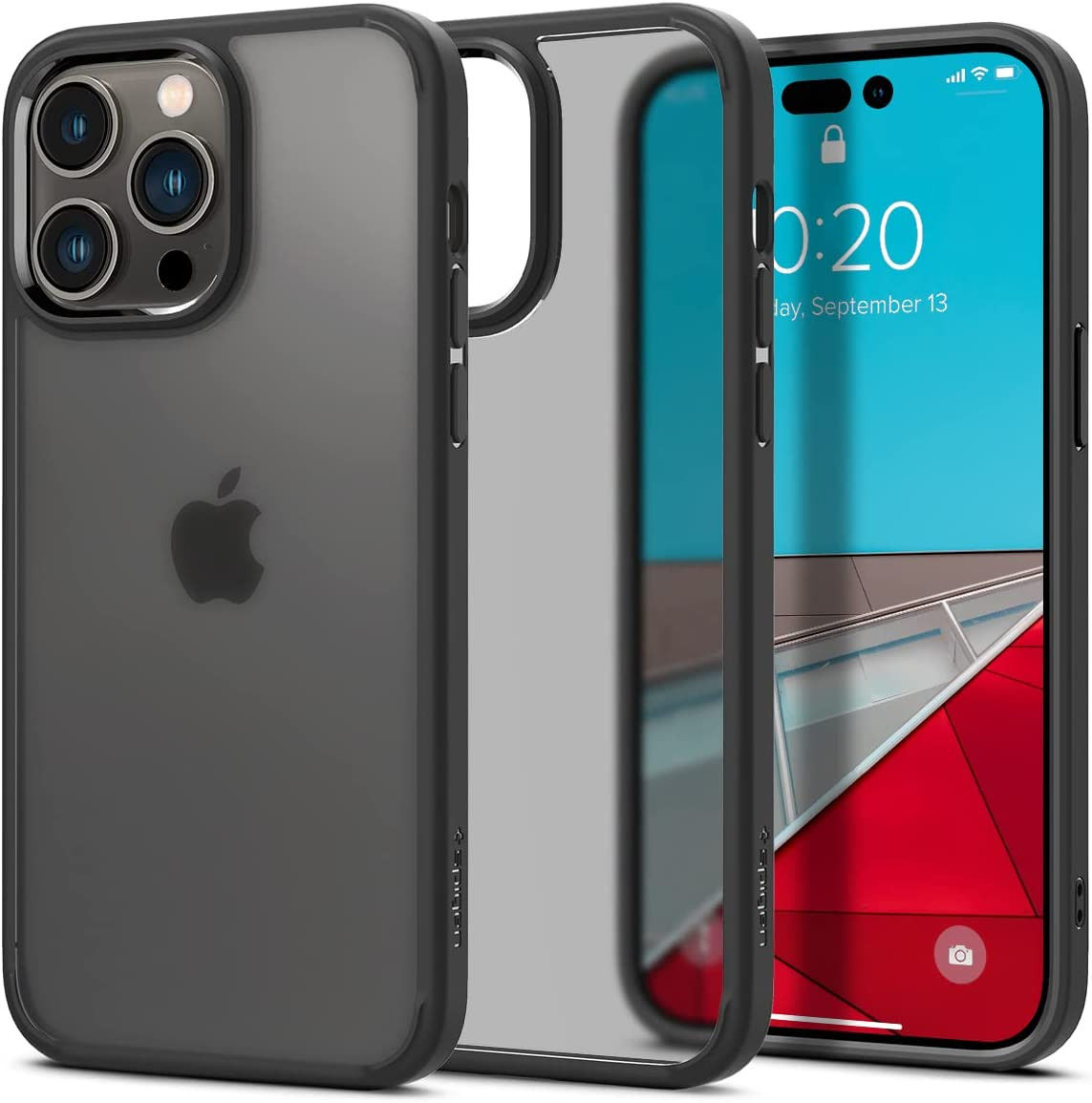 Spigen Ultra Hybrid Apple iPhone 14 Pro Hoesje Back Cover Zwart afbeelding 2