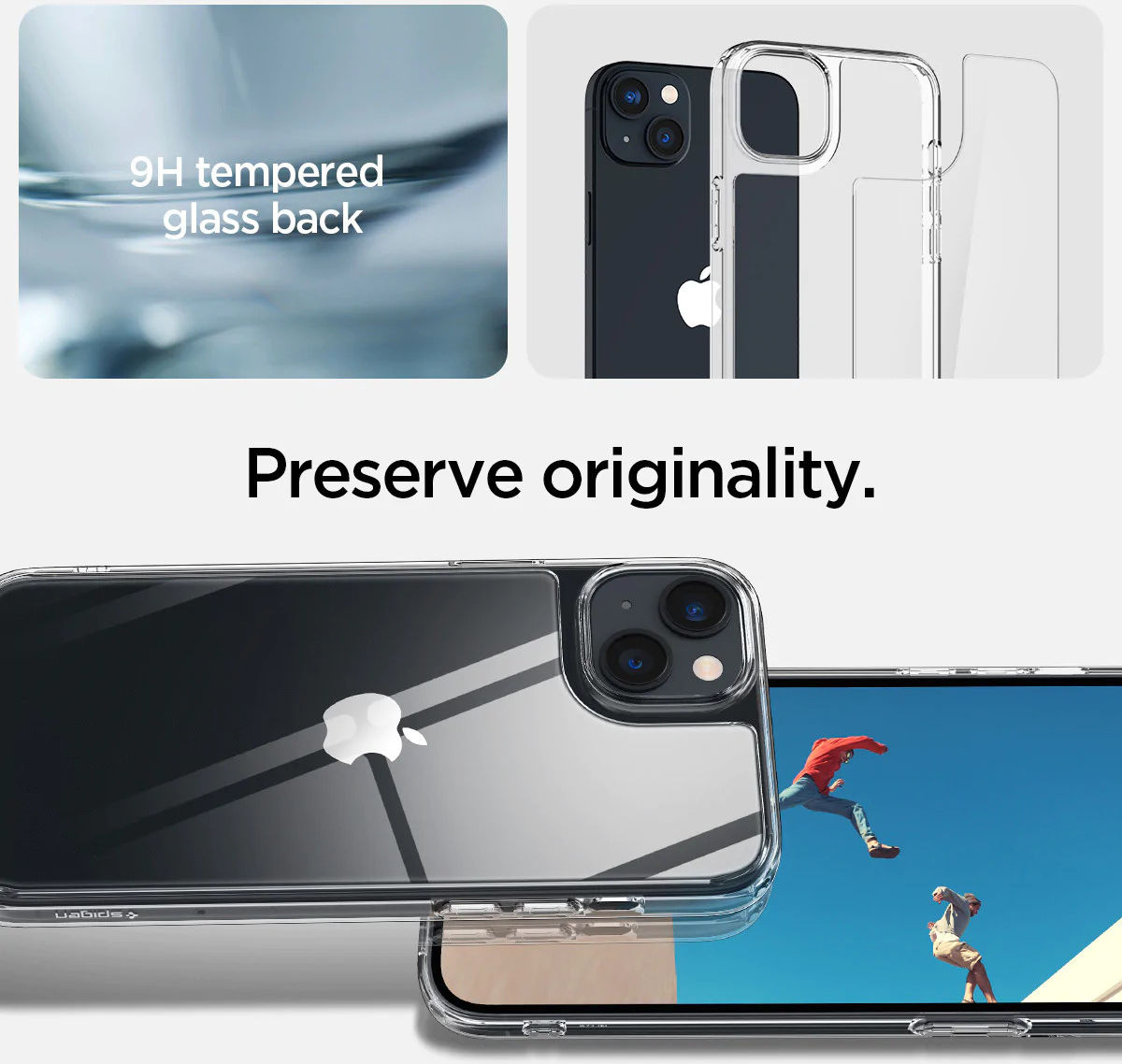 Spigen Quartz Hybrid Apple iPhone 14 Hoesje Transparant afbeelding 5