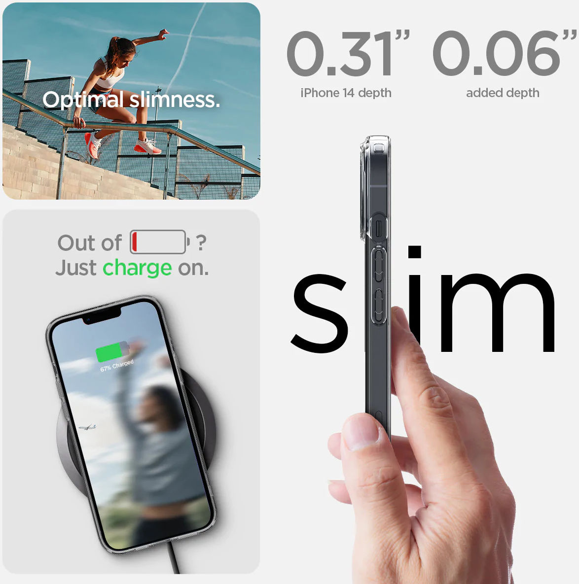 Spigen Quartz Hybrid Apple iPhone 14 Hoesje Transparant afbeelding 8
