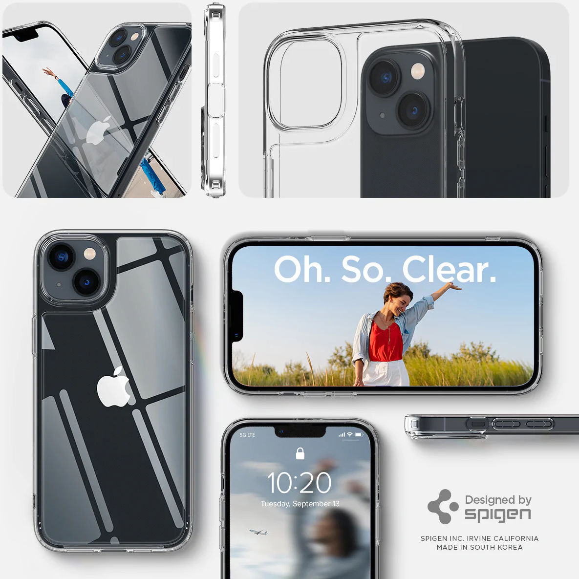 Spigen Quartz Hybrid Apple iPhone 14 Hoesje Transparant afbeelding 9